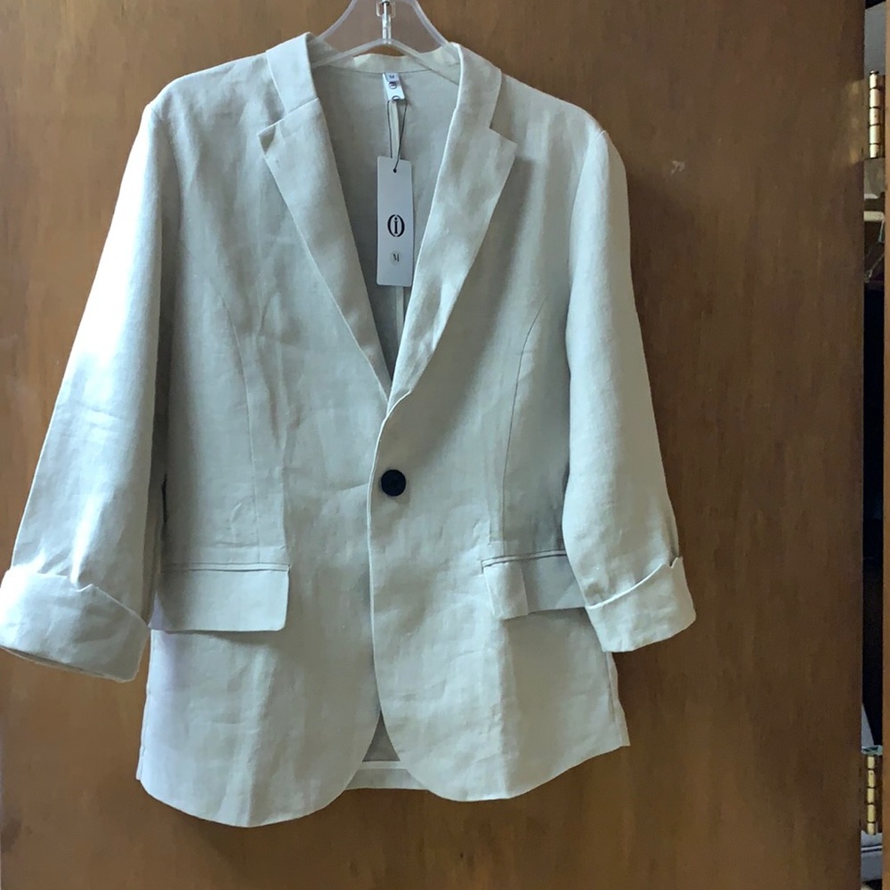 Women’s Linen Blazer Jacket